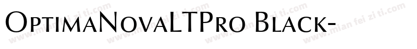 OptimaNovaLTPro Black字体转换